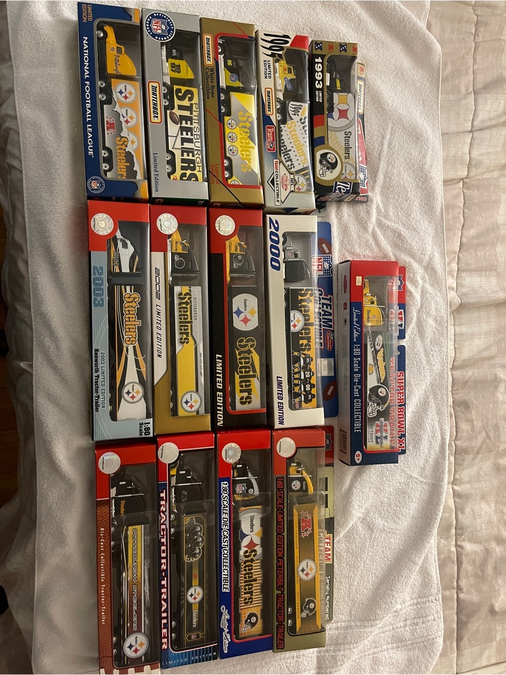 Matchbox Pittsburgh Steelers Collectible Truck Set - Yellow, Black, Gold